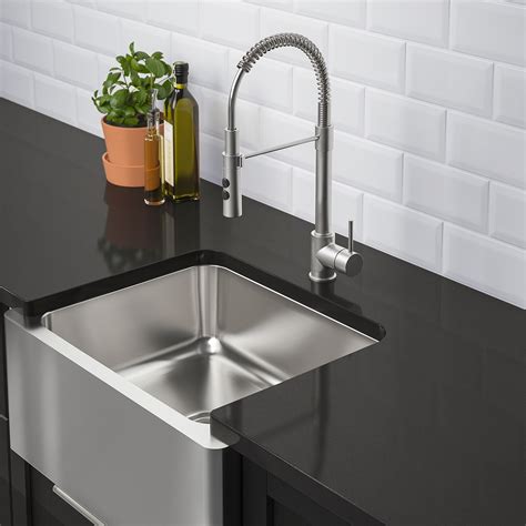 stainless apron front sink IKEA